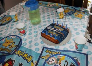 Le gâteau d'anniversaire Pokémon